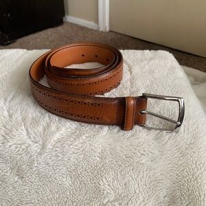 Allen Edmonds Manistee Light Brown Leather Brlt Sz.42 Brogue Detailing Made USA